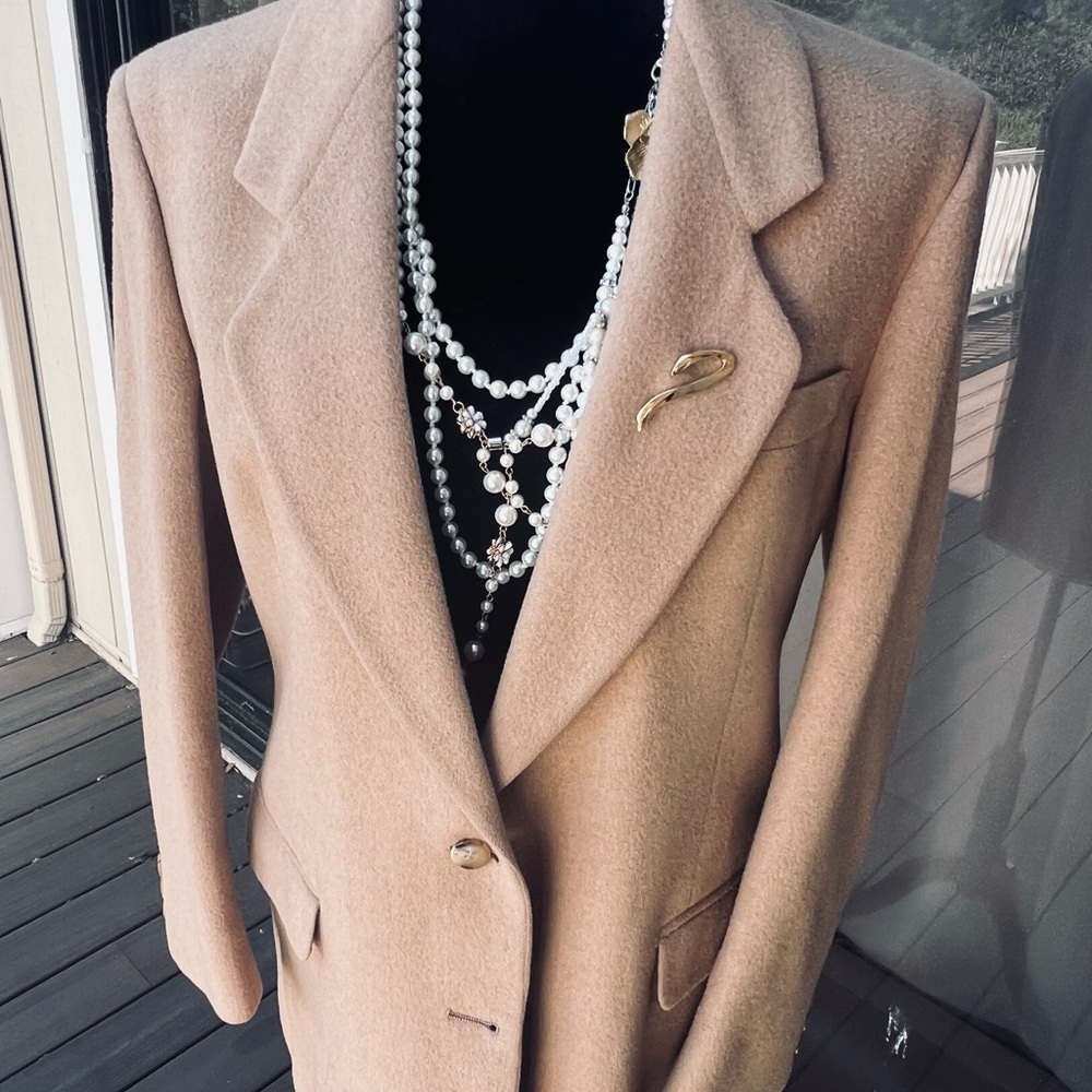 100% Camel Hair Tan Blazer